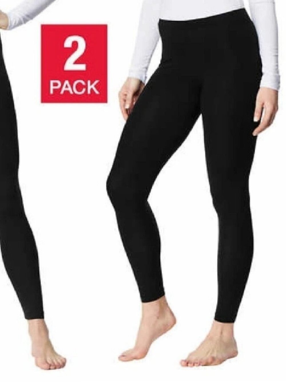 32 Degrees Women's M 2-Pack Base Layer Pants Black (NWT)